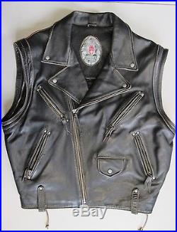 Diesel. Vintage. Leather Biker jacket. Waistcoat Early 90s ...
