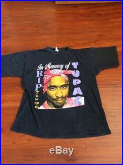 Vintage 1990s Tupac Shakur RIP Shirt Large XL 90’s Hip Hop Rap Tee 2PAC
