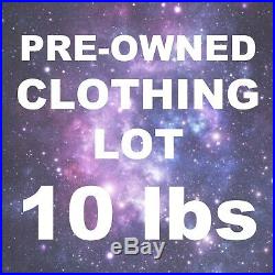 10 Pounds Wholesale Resale Lot PRE-OWNED and VINTAGE CLOTHING Don't miss it