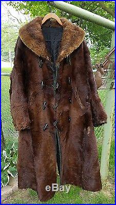 1910 Historical Horse Hair Fur Sleigh Coat by Ellsworth & Thayer Mfg MILWAUKEE