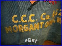 1930S CIVILIAN CONSERVATION CORPS JACKET COOPERS ROCK STATE PARK W VIRGINIA vafo