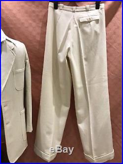 1930s/40s Cream French Flannel Suit Stunning Condition
