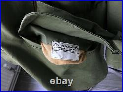 1930s Parka 1940's Vtg Abercrombie & Fitch Coat WW2 Foul Weather Jacket XL