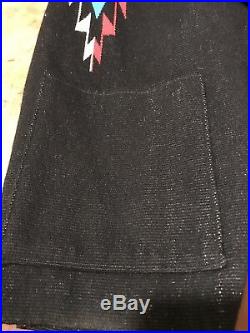 1930s Vintage Chimayo Long Coat Jacket Mens XL Rare Size Yei On Back