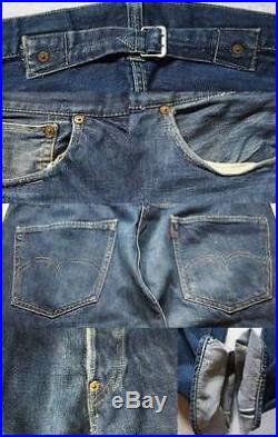 1930s Vintage LEVIS LEVI LEVI'S S501XX Dark blue Denim Jeans 37 model Pants