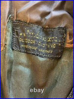 1930s Windward Horsehide Leather Jacket