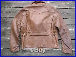 1930s half belt jacket, horsehide jacket, cape skin jacket, excl condt, rare