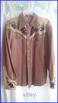 1940's Nathan Turk vintage mens western shirt