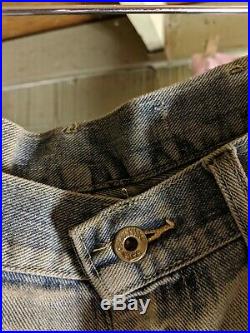 1940s LEE JEANS, UNION MADE, PATCHED, FADED, Denim, Repaired, Farm Fresh