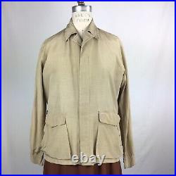 1940s The Airman showerproof flight jacket applique pockets half belted