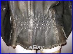 1940s WW2 German Style Hein Gericke German Motorcycle leather jacket sz 40