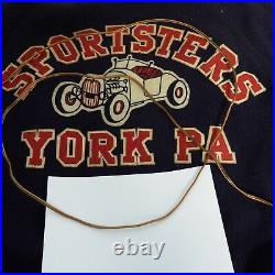 1950's Car Club Jacket Sportsters, York Pa. Hot Rod club