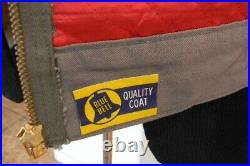 1950s BLUE BELL QUALITY COAT WORK LINED GRAY COTTON MEN'S JACKET NOS Size 40 VTG