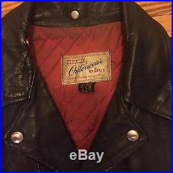 1950s Hercules D-Pocket Leather Jacket Sz 40