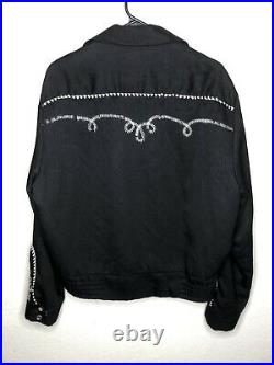 1950s Mac Murray Of California Embroidered Pearl Snap Rockabilly Jacket VLV