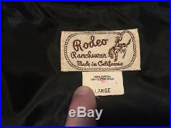 1950s Mid Century Vintage Rayon Western Bolero Jacket Rockabilly RARE! Mint