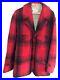 1950s Soo Woolen Mills Red Plaid Sault Ste Marie Coat Wool Hunting Jacket XL