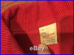 1950s Vintage Workwear Chain Stitch Rollerskate Jacket Talon RARE Buckle Back