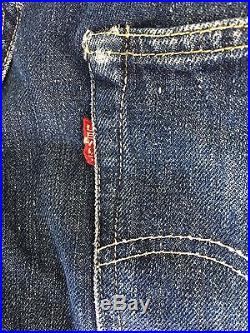 1960's VTG Levis 501 ZXX Hidden Copper Rivets Selvage Gripper Zipper Denim Jeans