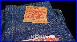 1966 Levi's 501 Jeans Levi Strauss Redline 30W 33L NOS NWT 1970's Button Fly VTG
