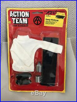 1970 Moc Vintage Gi Joe Action Team Man Camp Clothes Hasbro 600014 Punched White