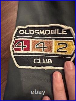 1970s Oldsmobile 442 Club Nylon Racing Jacket Vintage XL Windbreaker Rare Retro
