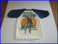 1970s Vintage Beach Boys US 1979 Tour Raglan Concert T Shirt 70s Band Raglan