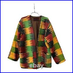 1980's SEPPE Unisex Southwestern Blanket Wool Coat Kimono Style Jacket. RARE