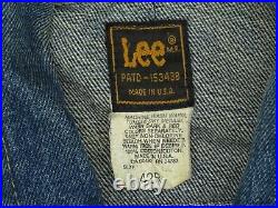 1980s Vintage Lee Rider Denim Jacket Size L