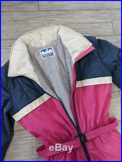 1980s vintage POWDERHORN usa made / womens 16 / mens small / ski suit