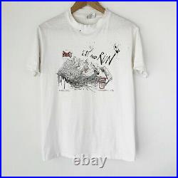 1981 Ralph Steadman Eat And Run Vintage Art Shirt 80s 1980s Fear and Loathing