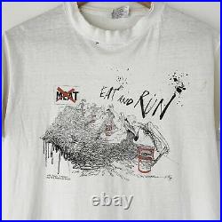 1981 Ralph Steadman Eat And Run Vintage Art Shirt 80s 1980s Fear and Loathing
