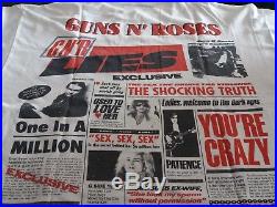 1988 Guns N Roses Lies L Vintage Tee T-Shirt GNR Tour Concert Axl Slash RARE