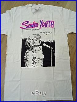 1990 90s Vtg Sonic Youth T Shirt Dinosaur Jr Nirvana Mudhoney Sub Pop Jam Hole