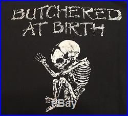 1991 Cannibal Corpse Butchered At Birth Tour Sweatshirt L Vtg t shirt obituary