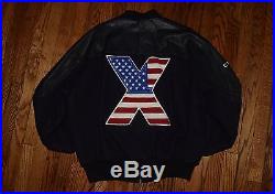 1991 Malcolm X SPIKE LEE crew jacket vtg 90s hip hop shirt NIKE 40 acres film XL