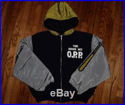1991 NAUGHTY BY NATURE jacket YOU DOWN WIT O. P. P. Vtg 90s hip hop rap shirt L/XL