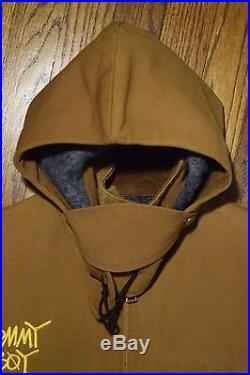 1992 Carhartt Stussy Tommy Boy Staff jacket vtg 90s hip hop rap shirt 46 L/XL
