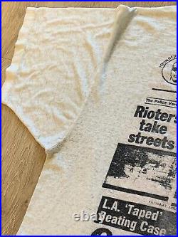 1992 LA Riots Rodney King Mike Givan Tee THE RADICAL TIMES t-shirt Malcolm X