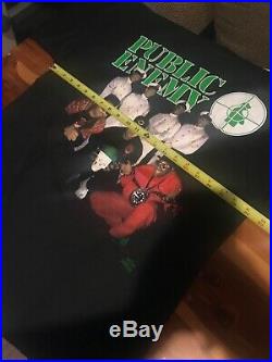 1992 PUBLIC ENEMY vtg rare concert tour t-shirt (XL) 1990's Def Jam Rap Hip-Hop