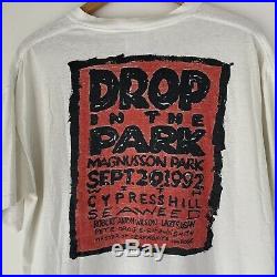 1992 Pearl Jam Drop In The Park Vintage Concert Tour Band Shirt 90s Grunge