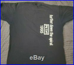 1995 Vintage Nine Inch Nails Shirt Downward Spiral Shirt XL