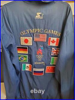 1996 Atlanta Olympic Games Starter Windbreaker Jacket Nice! Rare