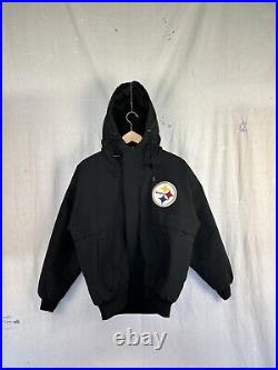 1997 Chalk Line NFL Pittsburgh Steelers football black coat