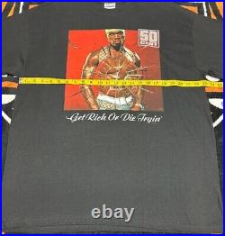 2003 Get Rich or Die Tryin' 50 Cent Album Promo T Shirt Size Adult XL