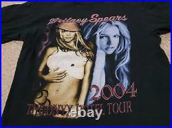 2004 Britney Spears Onyx Hotel Tour T Shirt HipHop Rap Tee Vintage size M