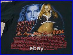 2004 Britney Spears Onyx Hotel Tour T Shirt HipHop Rap Tee Vintage size M