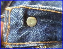 37x29 FIT True Vtg 60s Levis 501 Big E Redline Selvedge Denim SS jeans