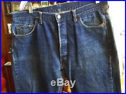 37x29 FIT True Vtg 60s Levis 501 Big E Redline Selvedge Denim SS jeans