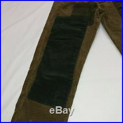 $395 Levi's Men`s Vintage Clothing 1900s Patchwork Corduroy Pants Size 29 27